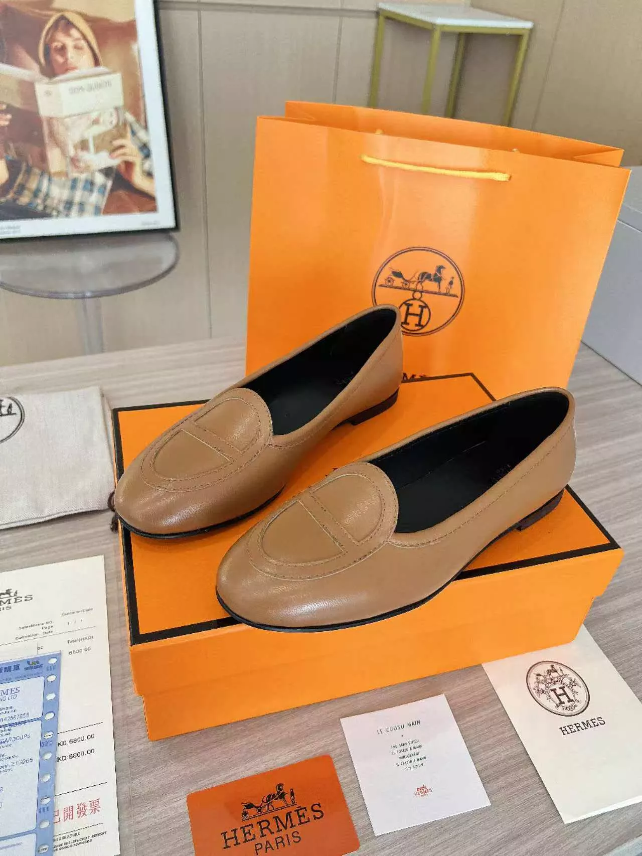 hermes cuir chaussures pour femme s_1275335